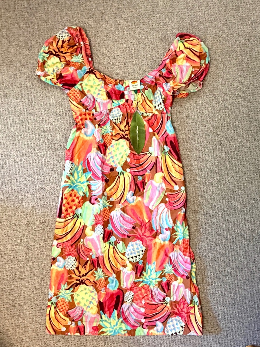 Farm Rio Fruit Salad Midi Dress